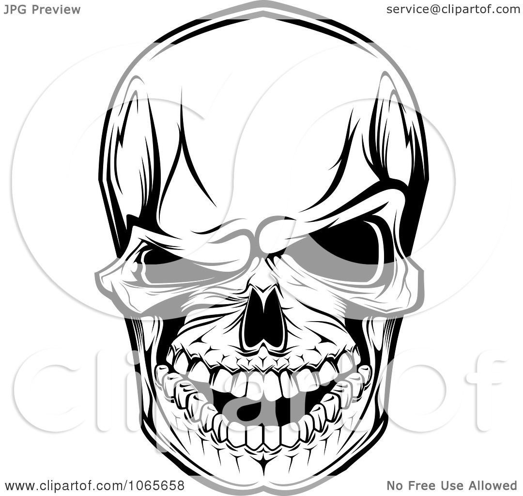 1080x1024 Clipart Scary Skull 5