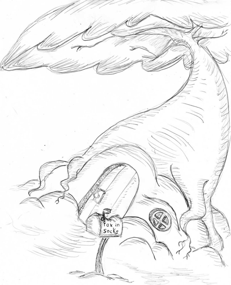 804x993 Fox In Socks' Den By Foxiso