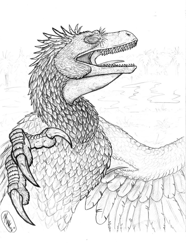 781x1022 Stay Cool Dromaeosaurus By Painted Wolfs Den