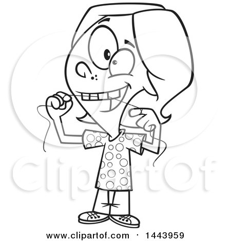 450x470 Royalty Free (Rf) Clip Art Illustration Of A Cartoon Woman Tangled