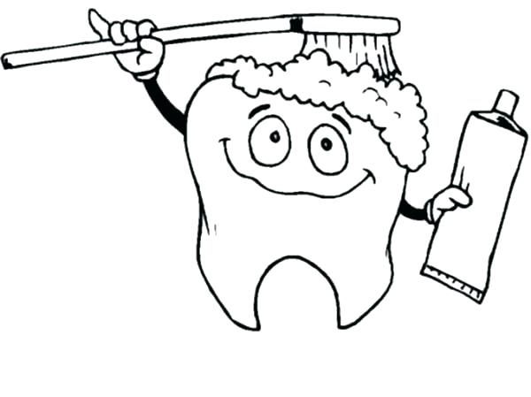 600x449 Toothbrush Coloring Page Download Coloring Page Tooth Cartoon