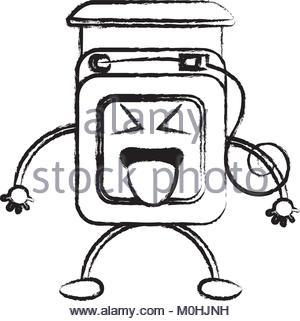 300x321 Dental Cartoon. Happy And Healthy Teeth. Vector Illustration Stock