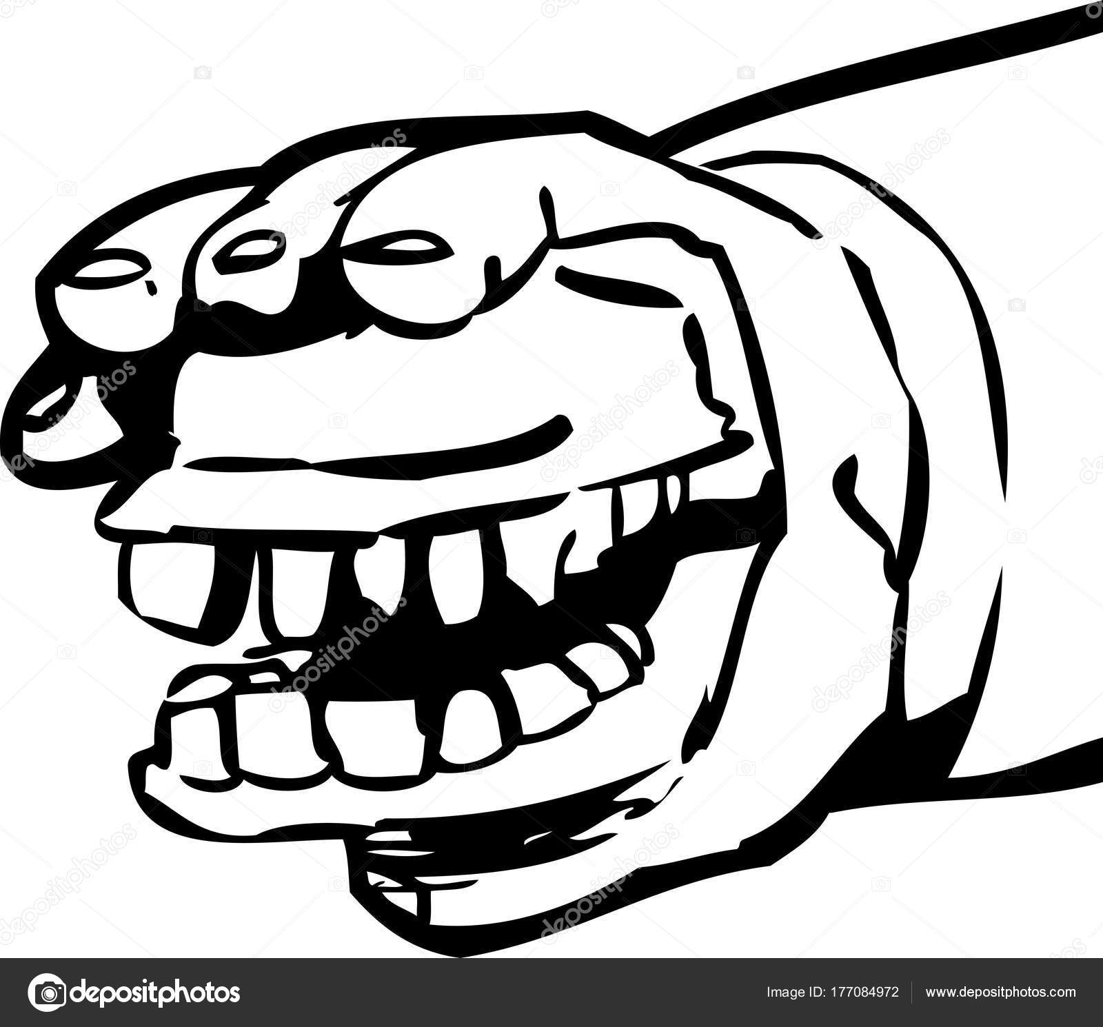 1600x1490 Outlined Dentures And Hand Stock Vector Theblackrhino