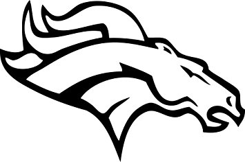 355x236 Denver Broncos Vinyl Decal Sticker For Car Or Truck