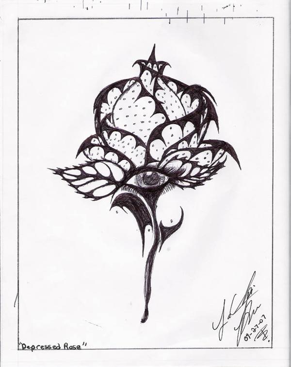 600x755 Depressed Rose By Xcaptain Clownx