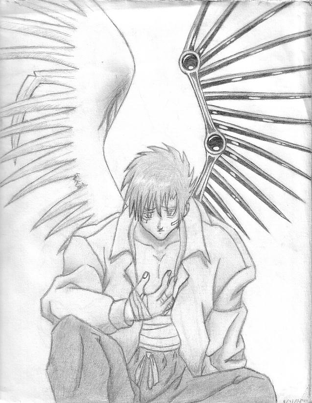 637x821 Depressed, Injured Angel Vash By Marzarelo