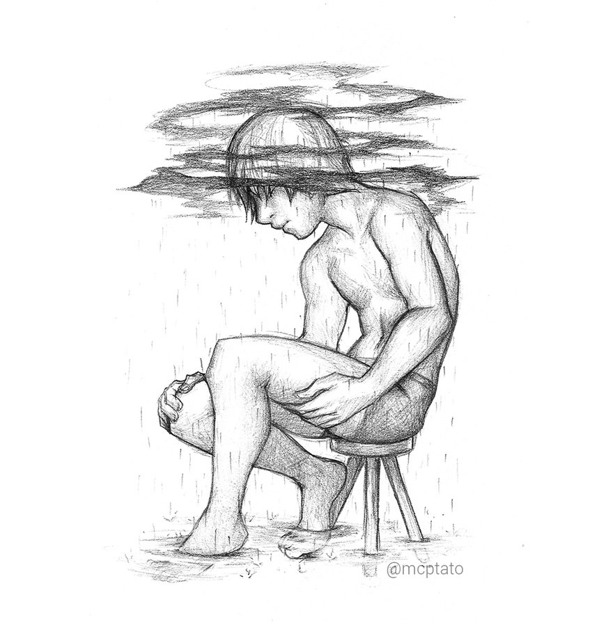 883x904 Depression Raw Sketch By Mcptato