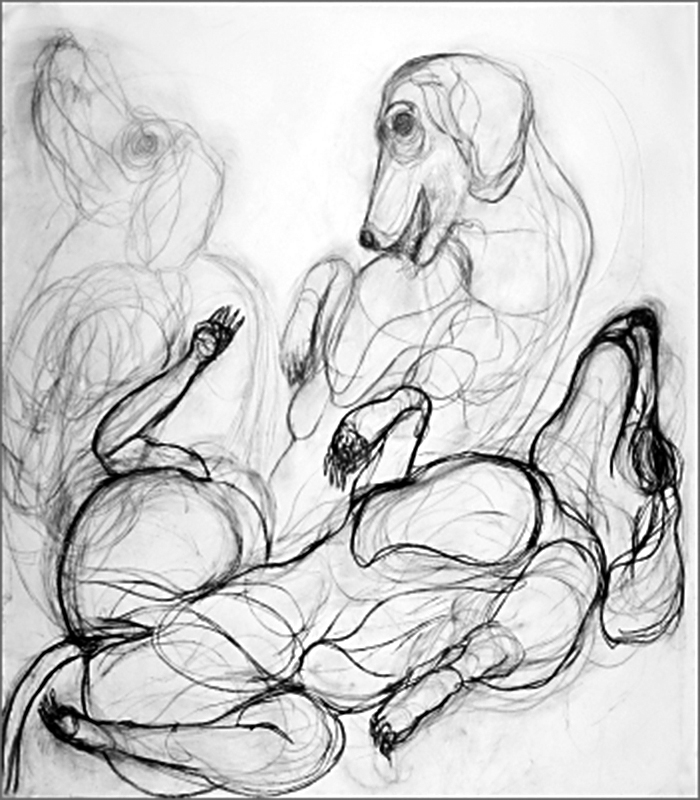 700x800 Depth Created By Contrast In Line Weight Drawing