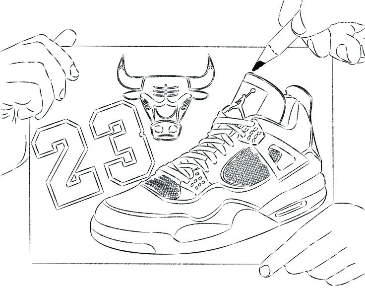 736x588 Derrick Rose Shoes Coloring Sheets Printable