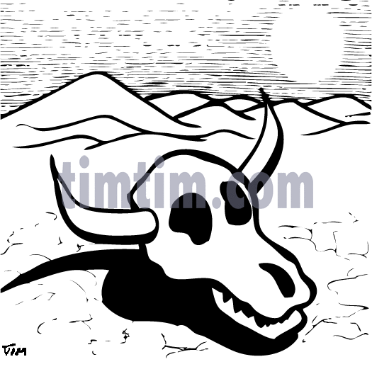 525x521 Free Drawing Of Desert Bw From The Category Climate Amp Nature