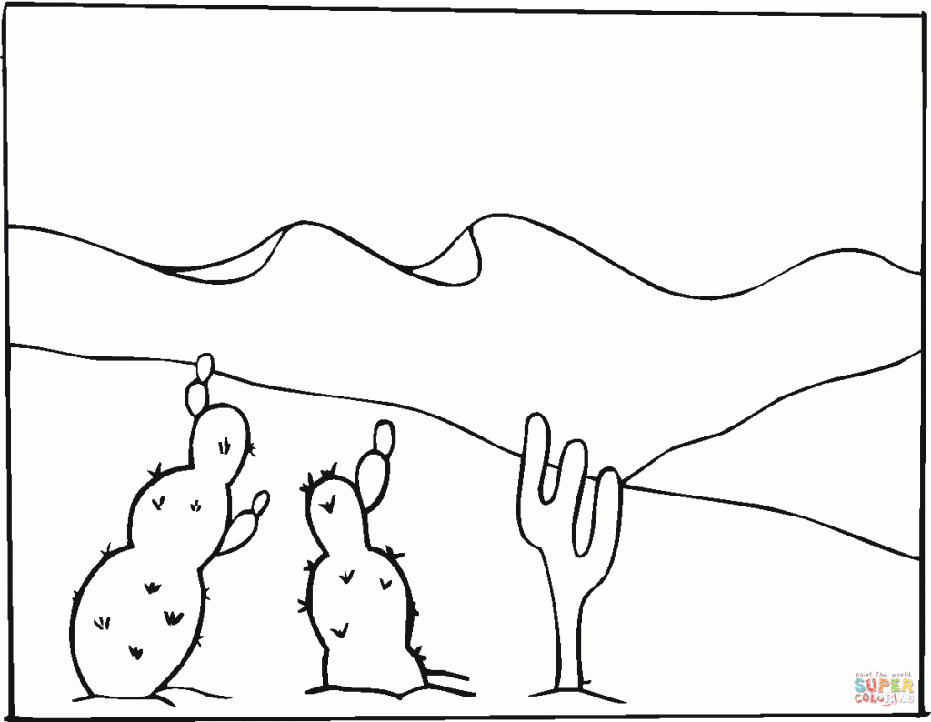 1024x794 Desert Coloring Pages