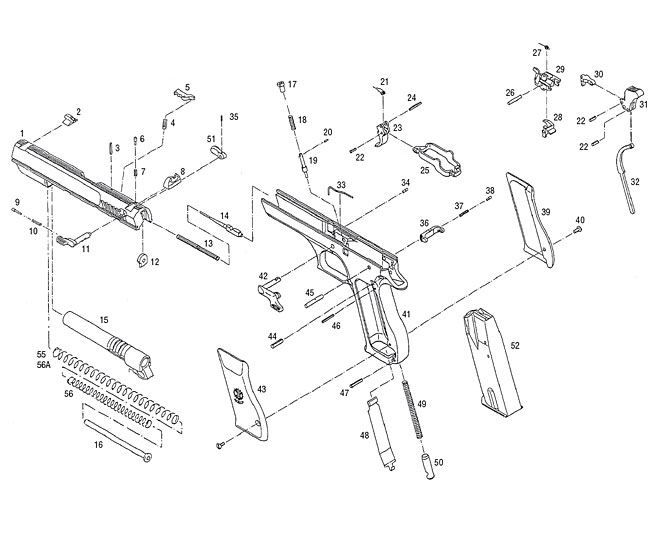652x556 Baby Desert Eagle Exploded View