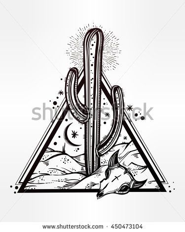 Desert Scene Drawing