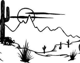 340x270 Desert Scene Etsy
