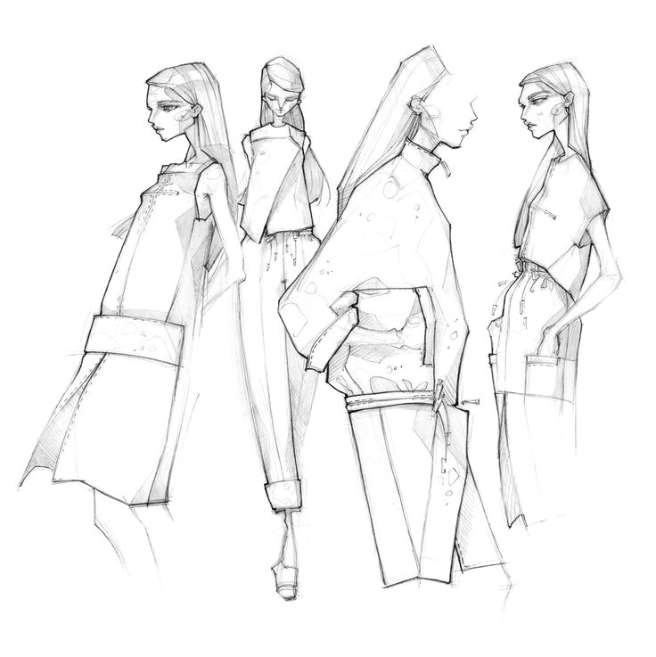 736x737 Fashion Sketches