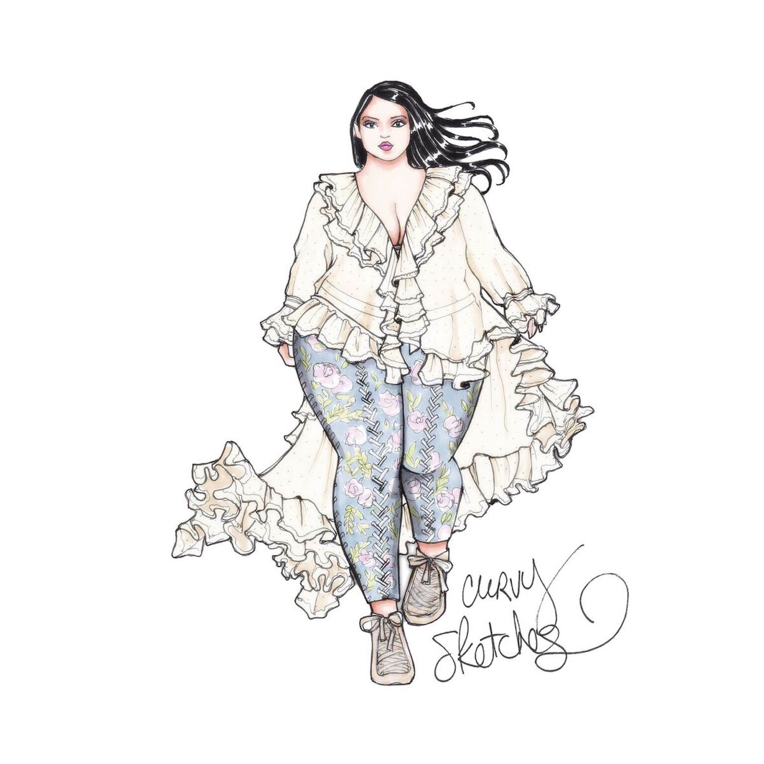 2448x2448 Once Upon A Curvy Sketch