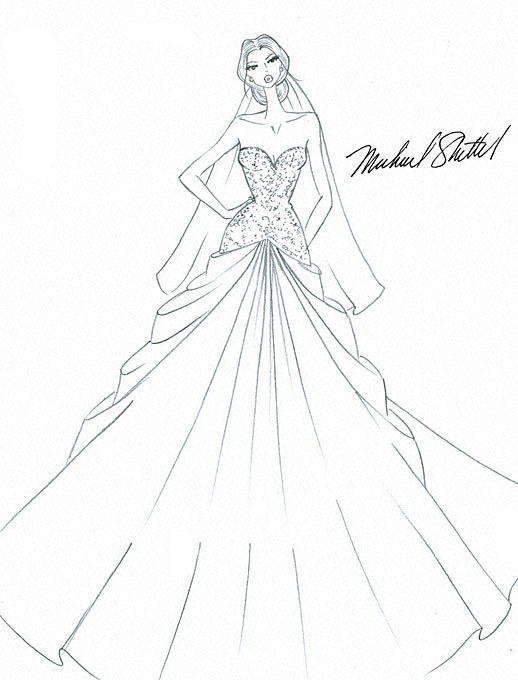 518x680 Wedding Dresses Drawing Wedding Dress Idea