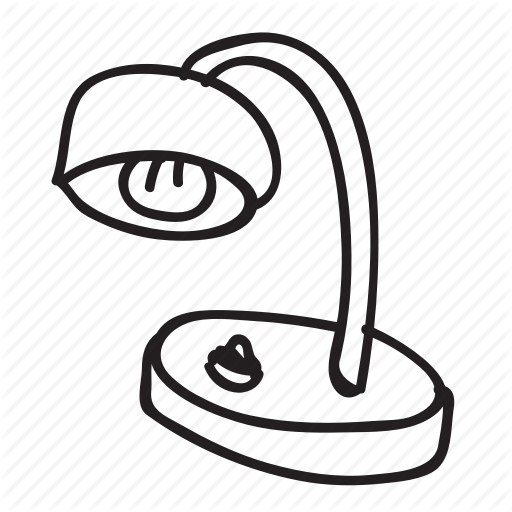 512x512 Desk Lamp, Doodle, Drawing, Hand Drawn, Lamp Icon Icon Search Engine