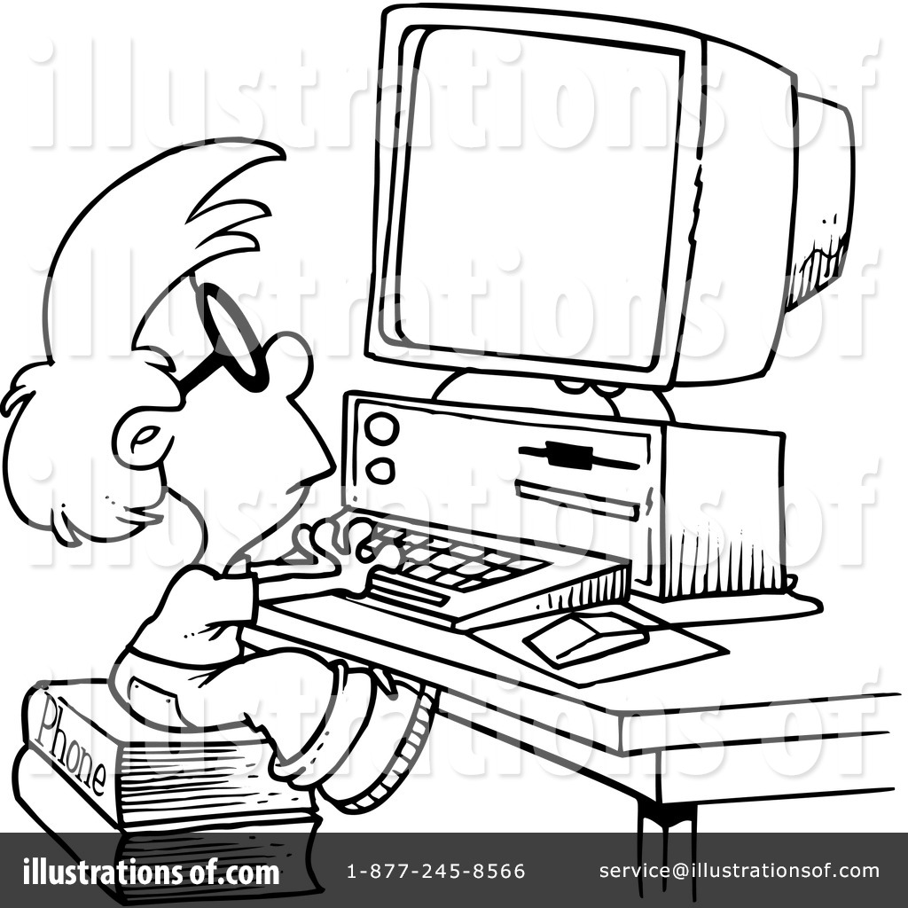 1024x1024 Desktop Computer Clipart Black And White