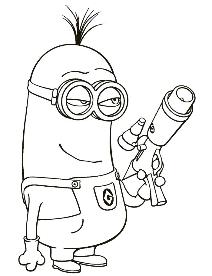 700x911 Despicable Me 2 Minions Coloring Page For Pretty Draw Paint Minion