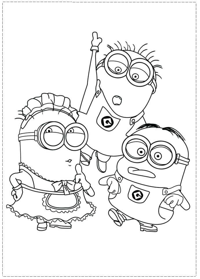 691x960 Best Of Despicable Me Coloring Pages Pictures Awesome Minions