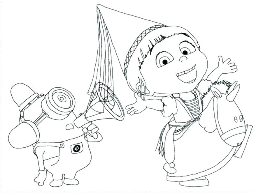 878x673 Despicable Me Coloring Pages The Minion From Despicable Me