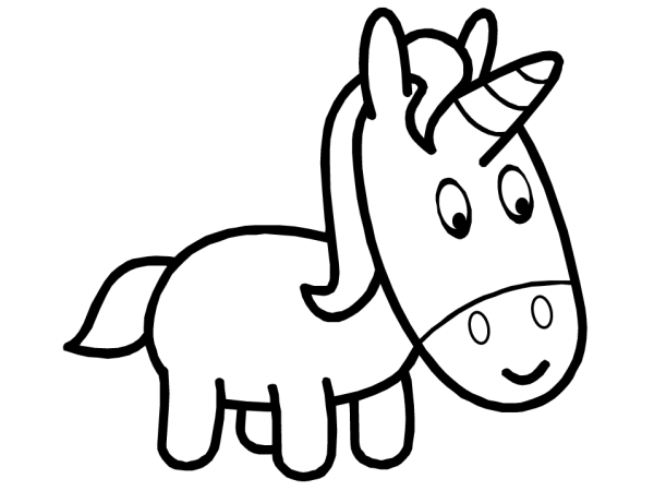 600x450 Despicable Me Unicorn Coloring Page