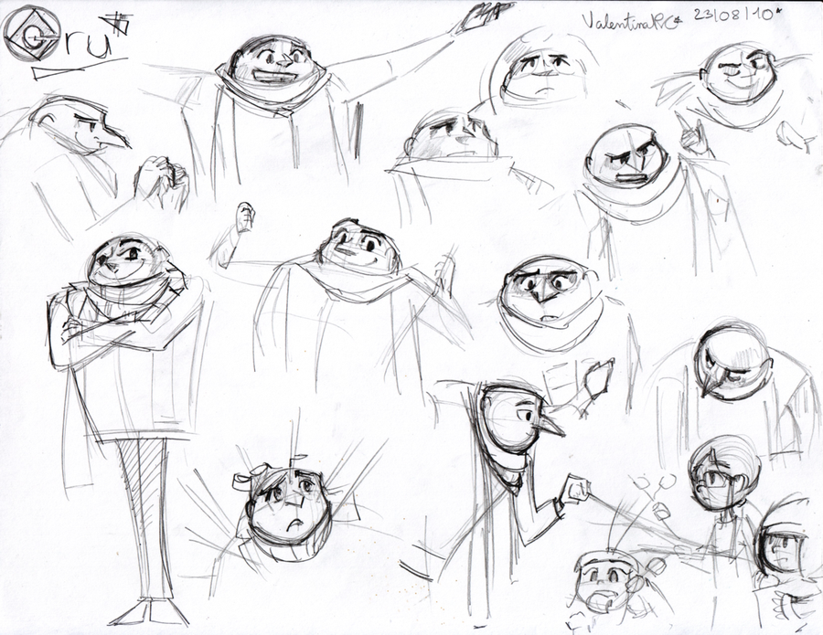 900x695 Despicable Megru Sketches By Kittyxartist