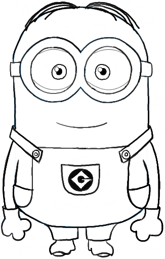 326x510 How To Draw Dave One Of The Minions From Despicable Me Drawing