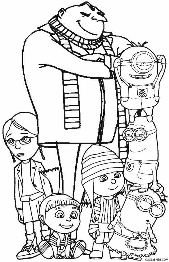 586x906 Despicable Me Coloring Pages Free Beautiful Despicable Me Coloring
