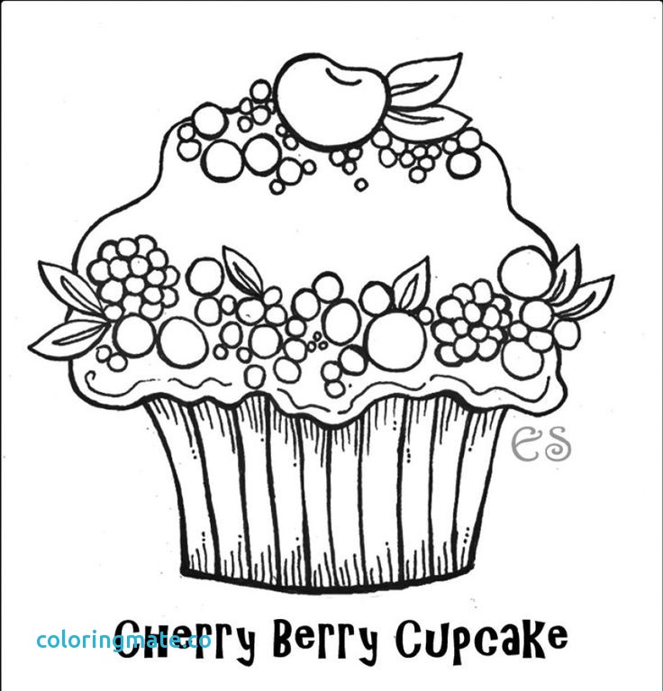736x767 36 Dessert Coloring Pages