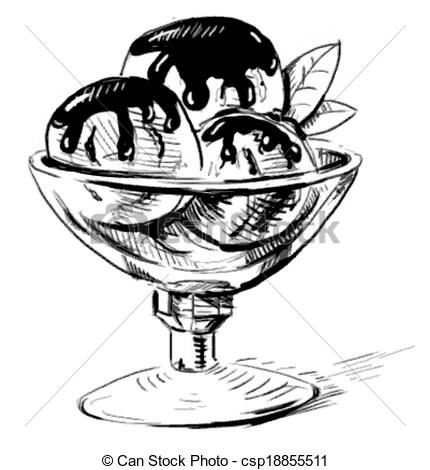 430x470 Drawn Ice Cream Dessert