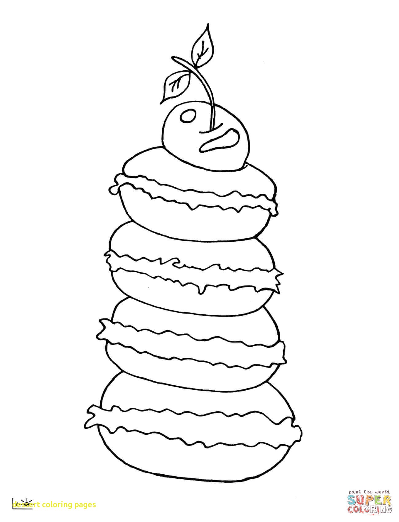 1300x1700 Dessert Coloring Pages With Desserts Coloring Pages
