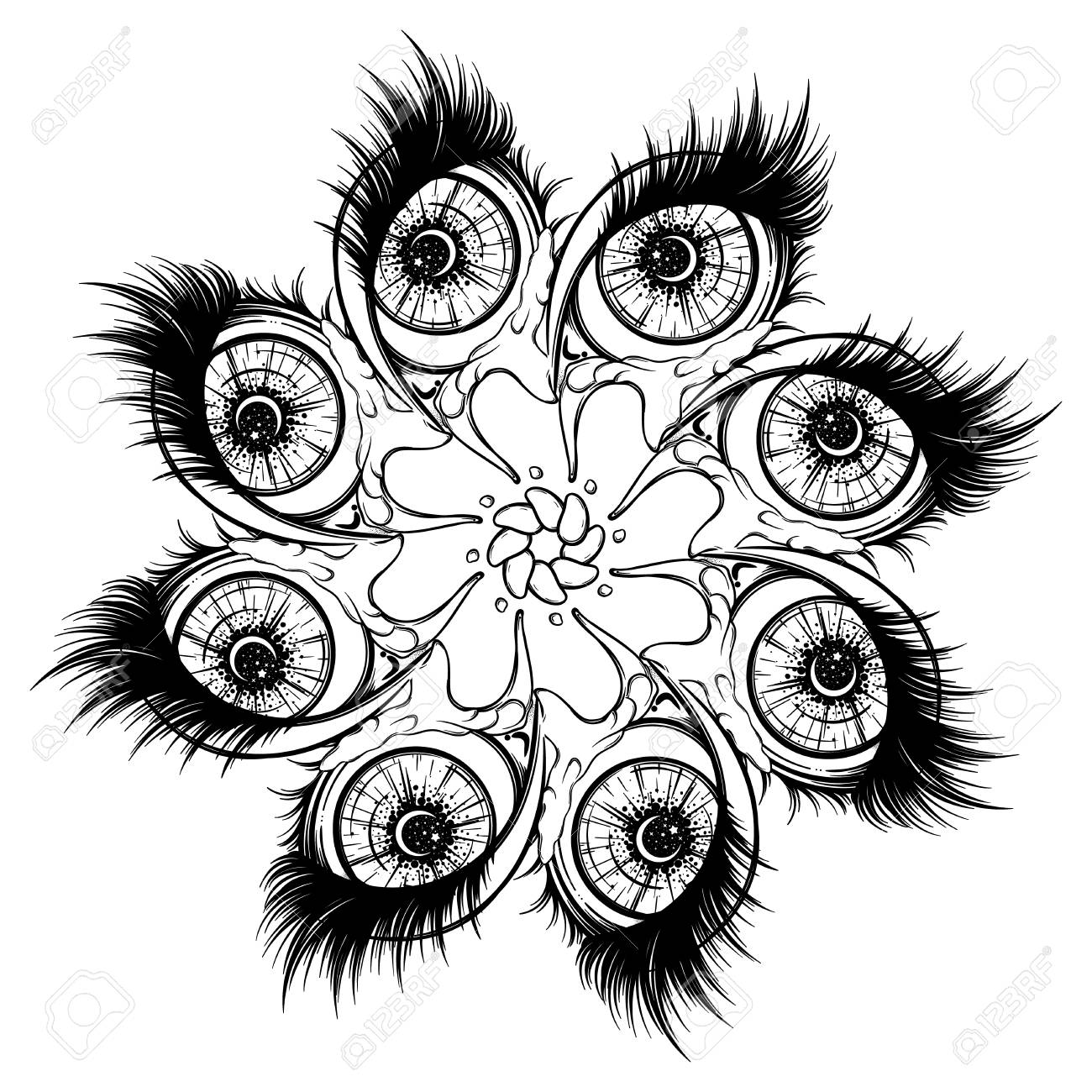 1300x1300 Crying Eye In Anime Or Manga Style With Teardrops And Reflections