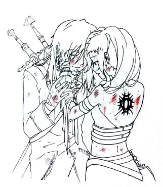 322x370 Draw A Half Body Anime Cartoon Sketch Of Anybody By Boo Chan