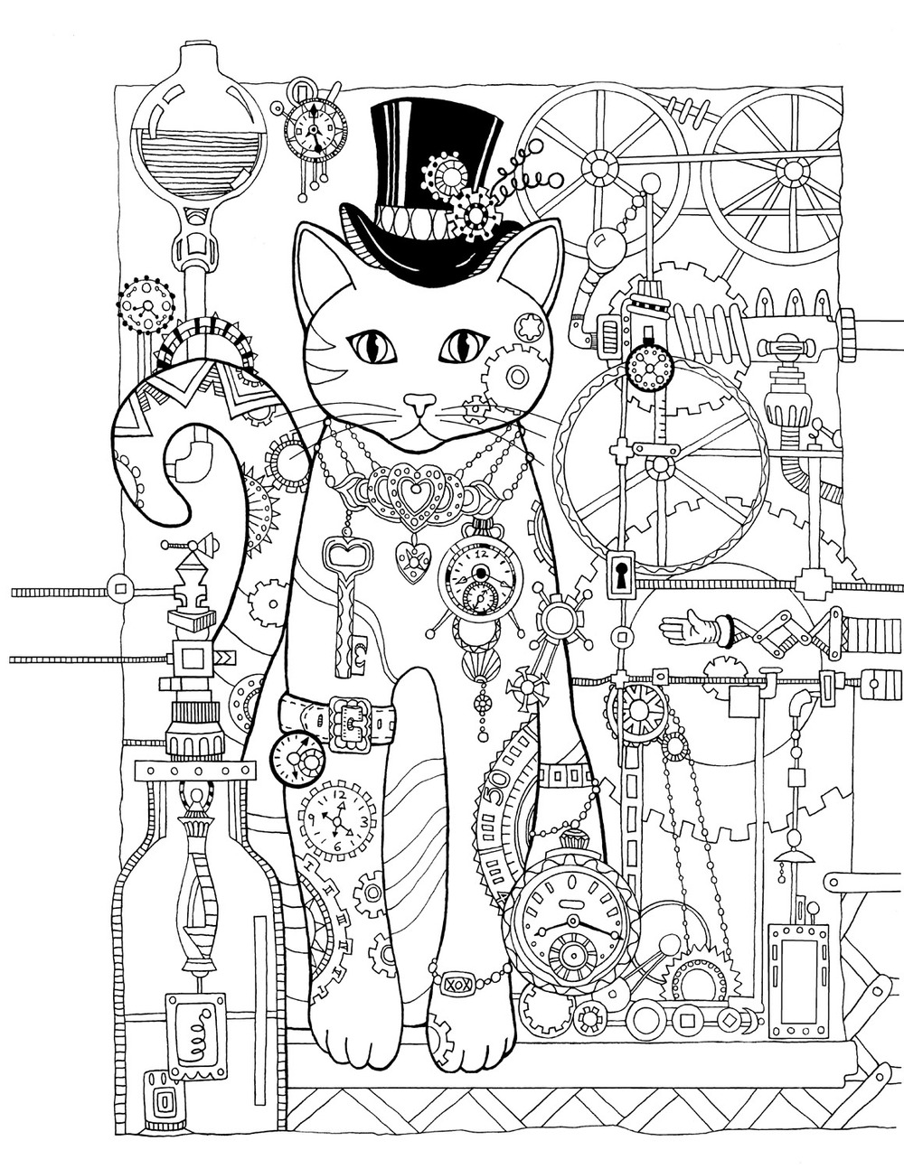 1000x1294 Creative Cats Features Over 30 Drawings Of Fancy Felines. Cat