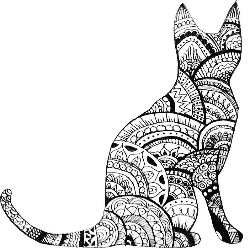 797x800 The Cats Meow Drawing Adorable Bohemian Kitties To Color And Try