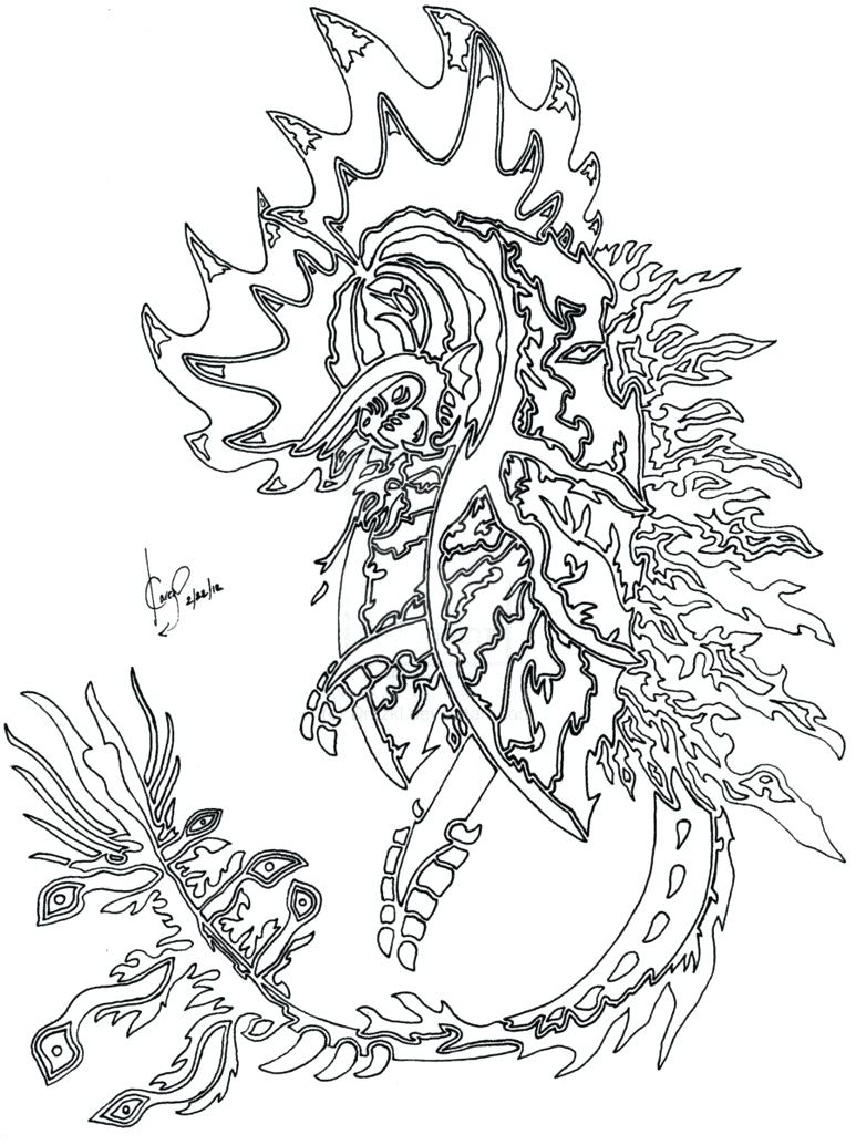 773x1034 Coloring Detailed Dragon Coloring Pages