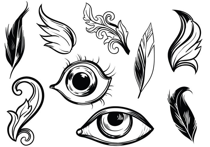 700x490 Detailed Hand Drawn Vectors