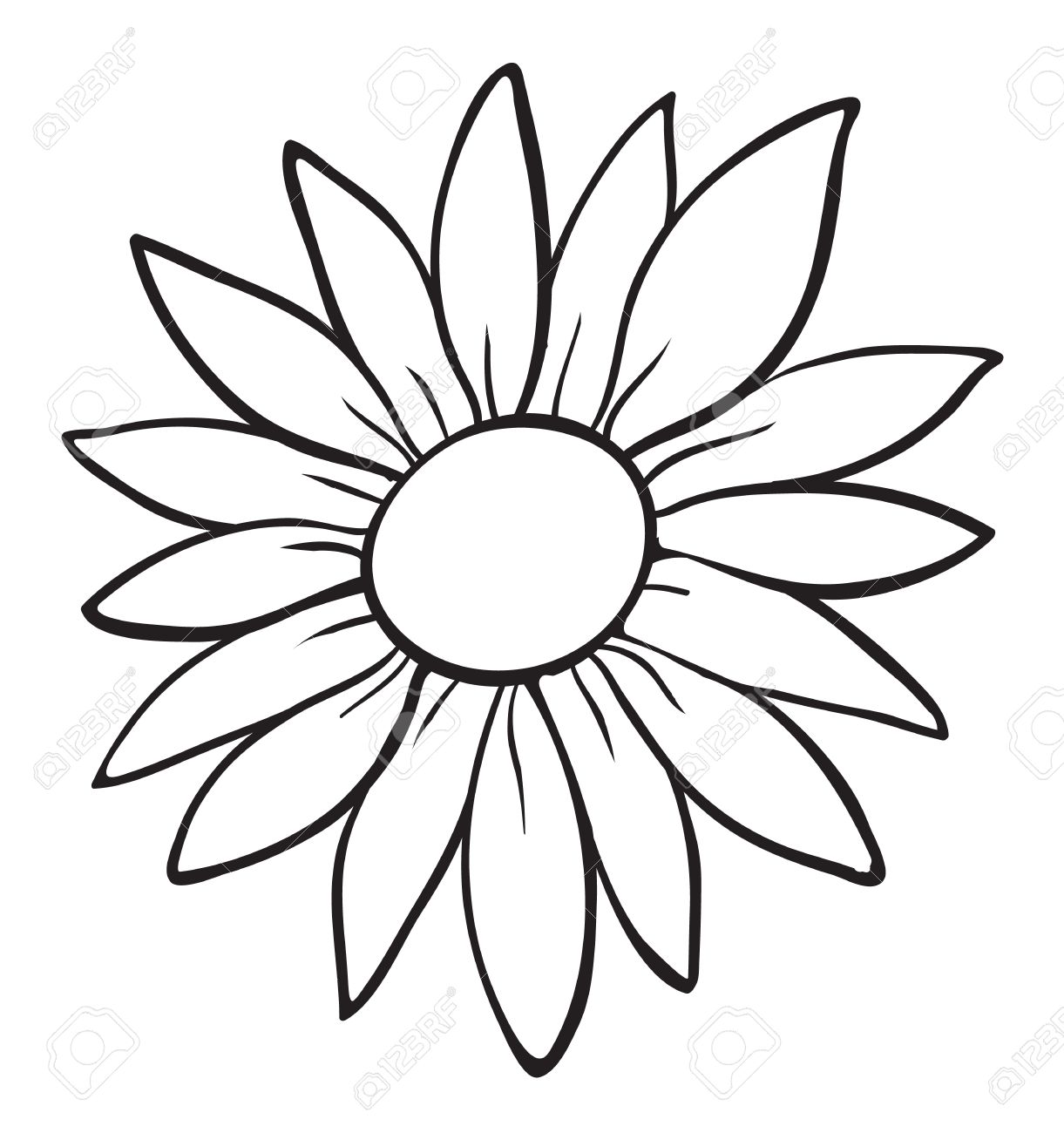1221x1300 Eletragesi Easy Flower Drawing Outline Images