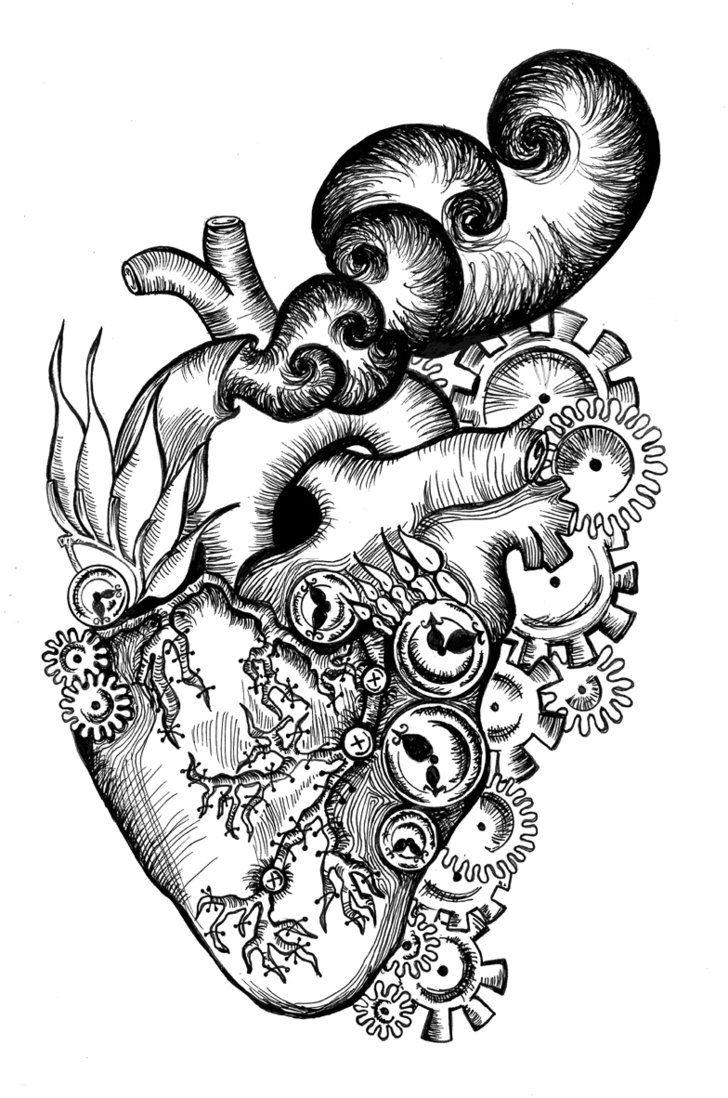 Detailed Heart Drawing At Getdrawings Free Download