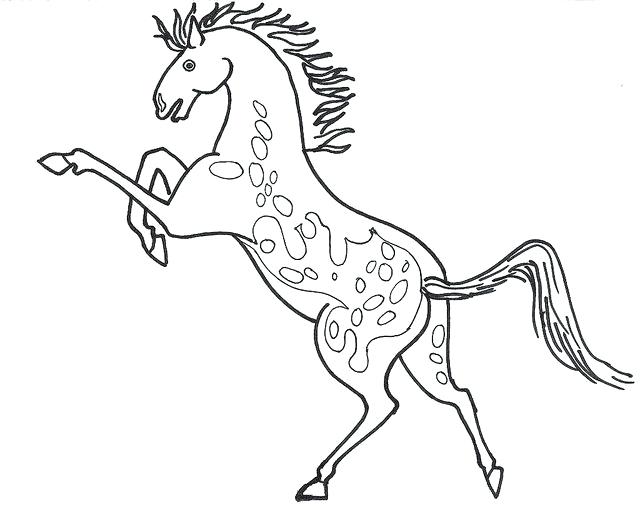 640x509 Best Printable Horse Coloring Pages New Detailed Color Images