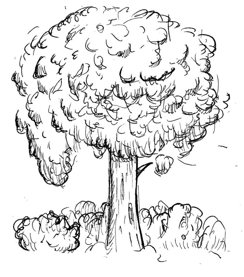 839x953 A Very Detailed Tree. By Geli K