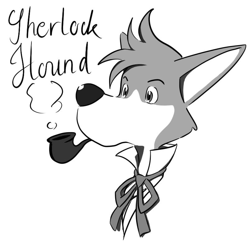 801x781 Detective Drawing Meitantei Holmes Sherlock Hound By