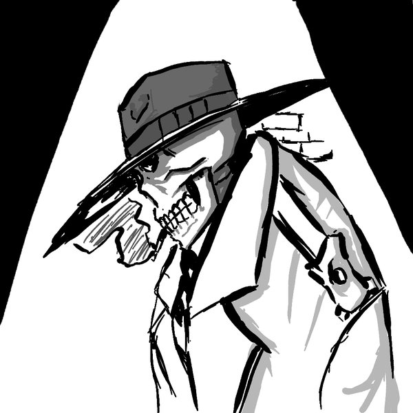 600x600 Skull Detective By Kyoshin523