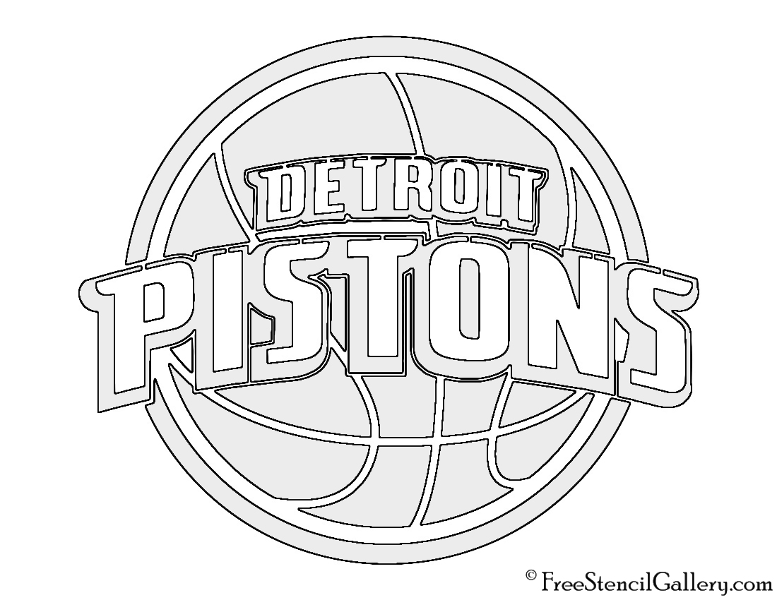 1100x850 Nba Detroit Pistons Logo Stencil Free Stencil Gallery