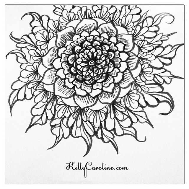 640x640 A Black And White Henna Mandala From My Sketchbook Last Night