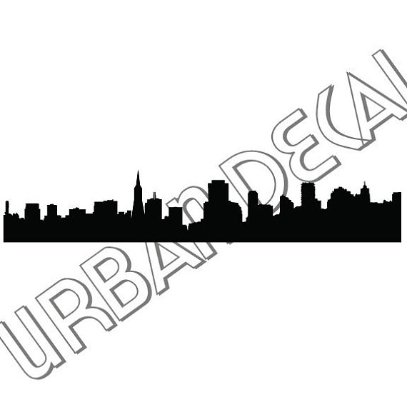570x570 San Francisco Skyline Decal Vinyl Sticker For Car Window