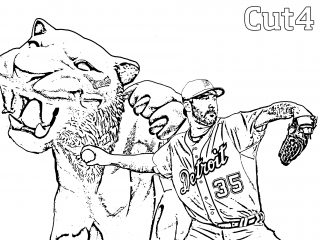 320x240 Fresh Detroit Tigers Coloring Pages 30 For Line Drawings