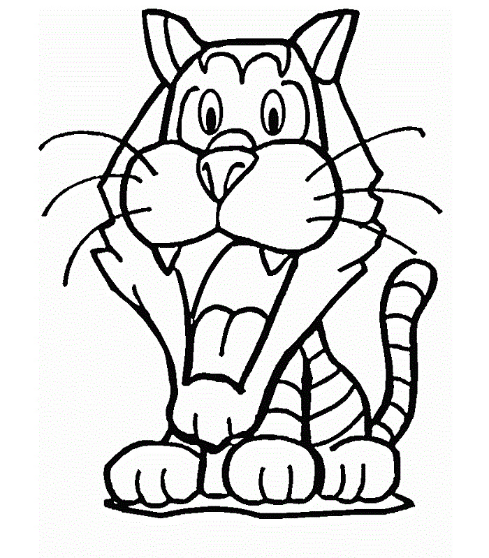 700x799 Tiger Shape Templates, Crafts Amp Colouring Pages Free